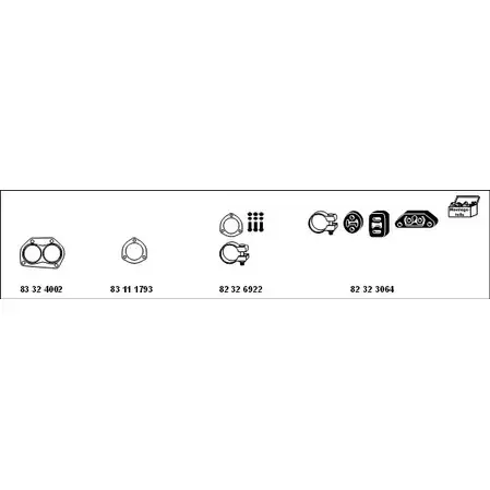 Система выпуска ОГ HJS MT-Fi93 LF VG3 CVWKNE5 1201119 изображение 0