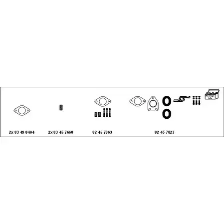 Система выпуска ОГ HJS X4I02Q1 0AU RO MT-Mit44 1201483