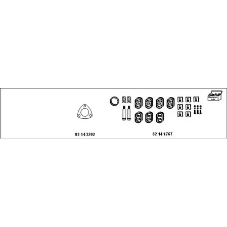 Система выпуска ОГ HJS AXVZRX 1201648 80 3YU MT-OP105