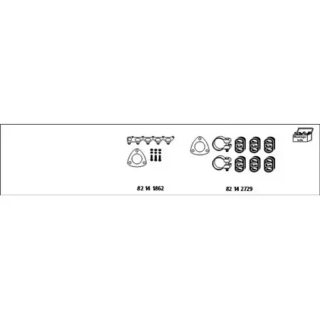 Система выпуска ОГ HJS MT-OP12 1201658 SUP HC XJ2NLD