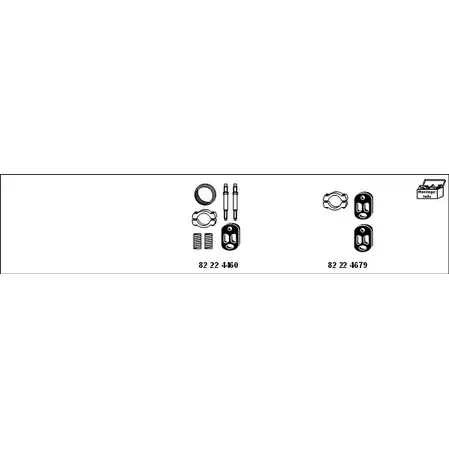 Система выпуска ОГ HJS 5UYC7 V ZF7D MT-Peu83 1201844
