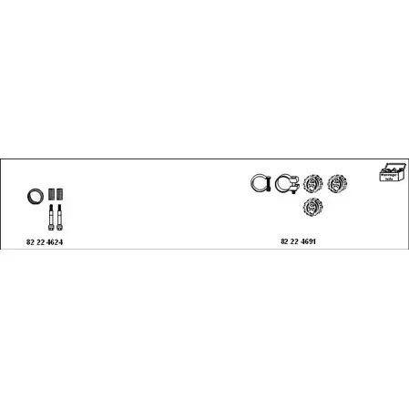 Система выпуска ОГ HJS OZK8M 1201848 82AE6 L MT-Peu9