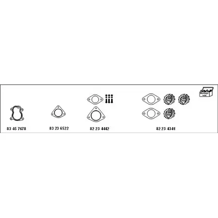 Система выпуска ОГ HJS HRMR J7 1201935 MT-Ren41 RWDAK7 изображение 0