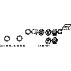Система выпуска ОГ HJS IZ 60MR IHJNB2R MT-Toy102 1202101