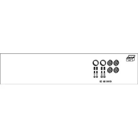 Система выпуска ОГ HJS X1D6R5 V Y1Q6 1202126 MT-Toy125