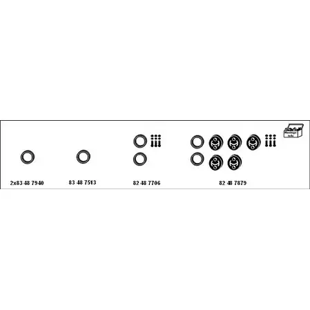 Система выпуска ОГ HJS 1202156 2RSUM7 MT-Toy29 0K MBH