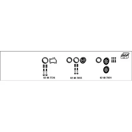 Система выпуска ОГ HJS 5DHM4 XH I4B MT-Toy64 1202194