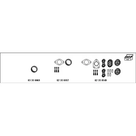 Система выпуска ОГ HJS MT-Vo44 L6V4FWY 1202349 EA 9GU изображение 0