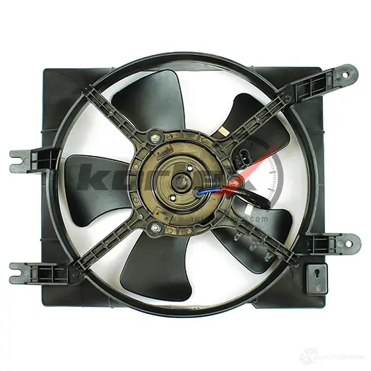 Вентилятор радиатора CHEVROLET LACETTI 04- (с кожухом/дополнительный) KORTEX L 2TP92 KFD021 1440615434 изображение 0