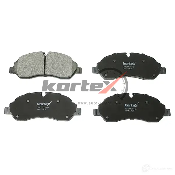 Колодки торм. FORD TRANSIT 13- перед.к-т(для сдвоенных шин)(пр-во КОРЕЯ) KORTEX G 8T89 1440617070 KT2117STD