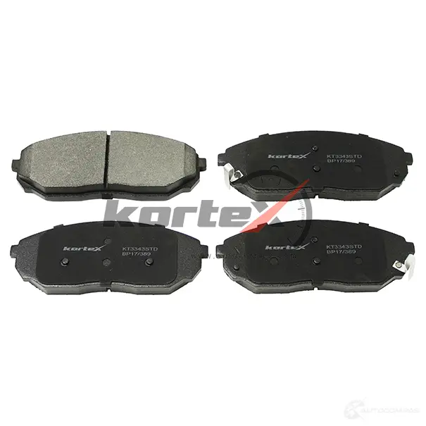 Колодки торм. KIA SORENTO I 02- перед.к-т KORTEX 7Y6U 9 1440617190 KT3343STD