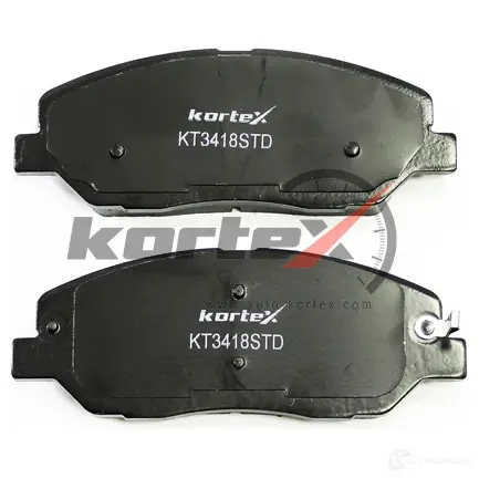 Колодки торм. HYUNDAI SANTA FE 05-/KIA SORENTO 09- перед.к-т KORTEX 1440617126 KT3418STD DKW8IS K изображение 0
