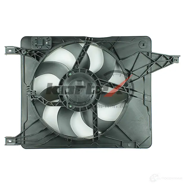 Вентилятор радиатора NISSAN QASHQAI 06- (с кожухом и резистром) KORTEX KFD060 1440615517 GS3YN NR