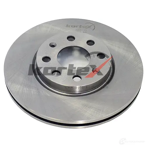 Тормозной диск OPEL CORSA D/FIAT GRANDE PUNTO 06- пер.вент.(d=257mm) KORTEX KD0173 D60G O 1440616472 изображение 0