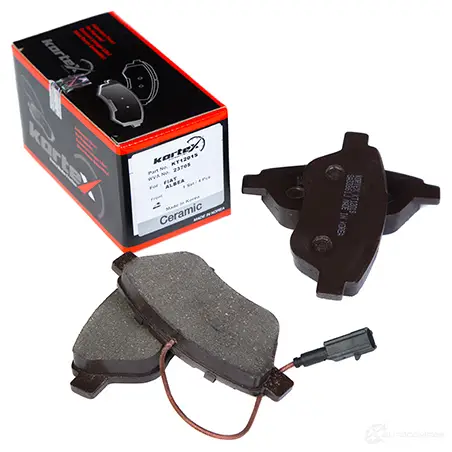 Колодки торм. FIAT ALBEA 03-/GRANDE PUNTO 05-/OPEL CORSA D 06- перед. к-т(пр-во КОРЕЯ) KORTEX 6 XZV6Z 1440617028 KT1201S
