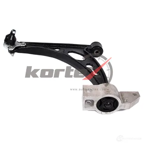 Рычаг AUDI A3/VW GOLF V/TOURAN/SKODA OCTAVIA 03- пер.подв.нижн.лев.(с сайлентблоком и шаровой) KORTEX Y013 G KSL5032 1440620969
