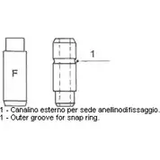 Направляющая втулка клапана METELLI R6FNS 0J 1205293 8032747373897 01-2390 изображение 0