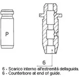 Направляющая втулка клапана METELLI HIH7 19 01-S2961 8032747059340 1205898 изображение 0