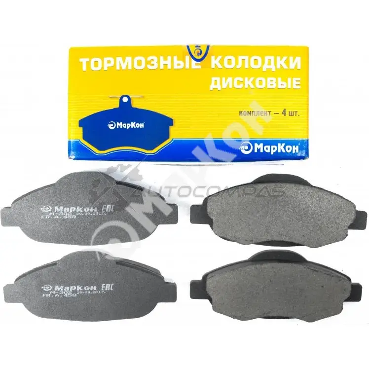 Колодки тормозные передние дисковые peugeot MARKON 45900178 1 7LL19 1439960037 - Изображение 1