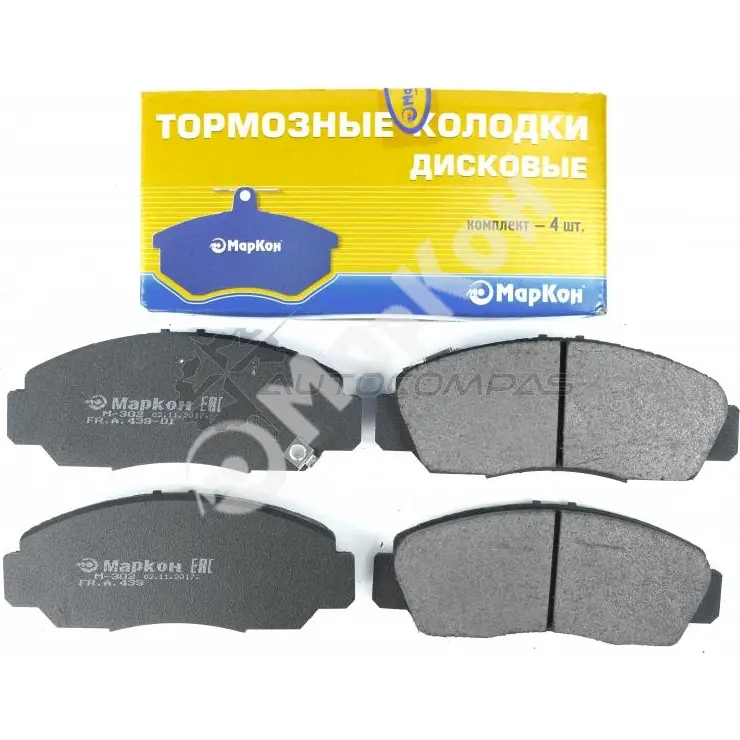 Колодки тормозные дисковые передние с механическим датчиком MARKON 1439959938 OG 7OH 43902174 - Изображение 1