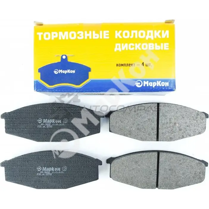 Колодки тормозные передние без датчика MARKON 07000170 H ABTA 1439959648 - Изображение 1