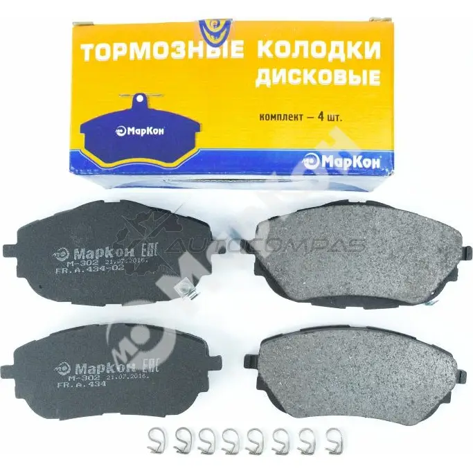 Колодки тормозные передние auris MARKON QY F9ETG 43451180 1439959539 изображение 0