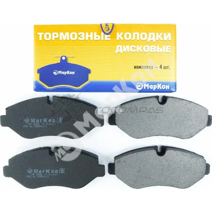 Колодки тормозные передние без датчика MARKON 16900200 C 1HOH 1439959466 - Изображение 1