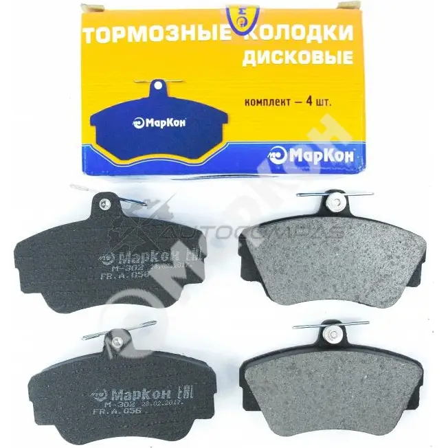 Колодки тормозные передние без датчика MARKON 05600175 1439959407 MX Y6F1Z - Изображение 1