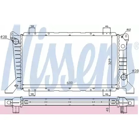 Радиатор охлаждения двигателя NISSENS 62241 0 L3XI5 ZPWK4 1218889
