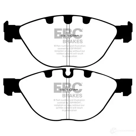 Тормозные колодки, комплект EBC 0 IDNCO 1437909624 dp41482r изображение 0