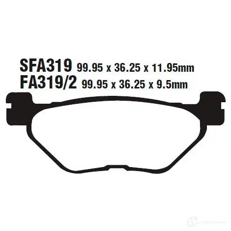 Тормозные колодки, комплект EBC QW533T I fa3192 1437391053