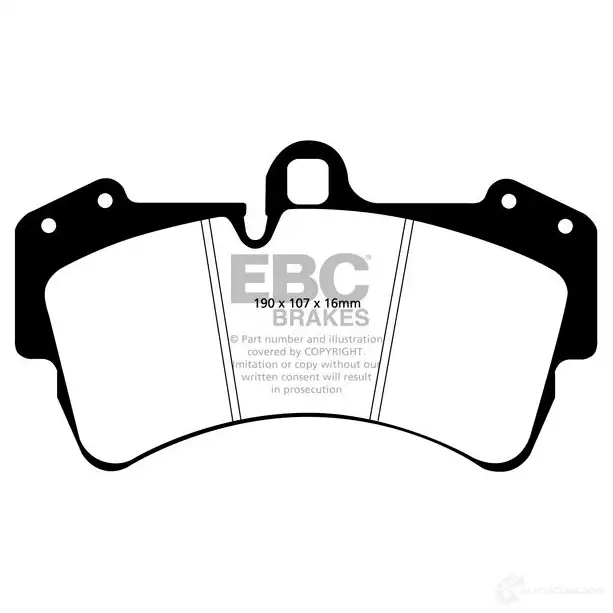 Тормозные колодки, комплект EBC 75BD R 1437392660 dp41473r - Изображение 1