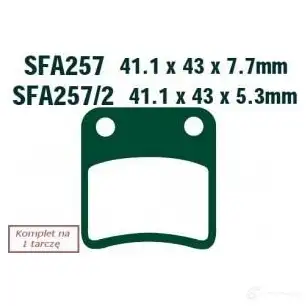 Тормозные колодки, комплект EBC sfa2572 1437390459 QQ87 4