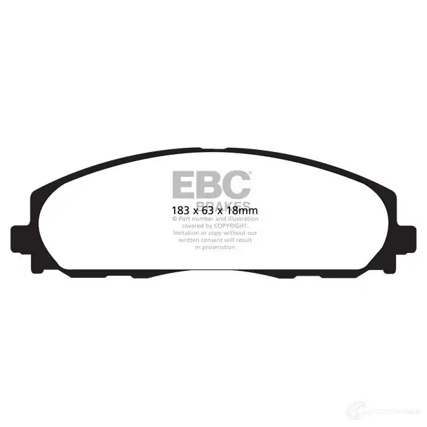 Тормозные колодки, комплект EBC dp41888r 1438417461 D6 7KJLL изображение 0