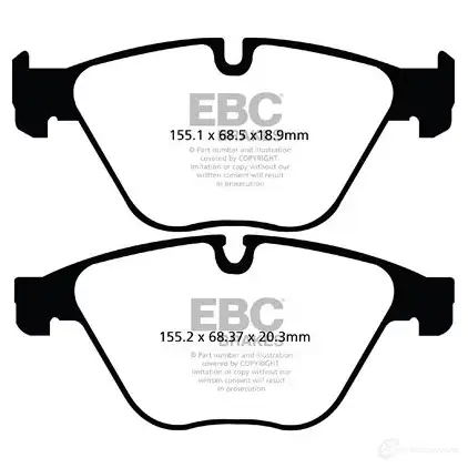 Тормозные колодки, комплект EBC 11S 5GMG 1438417463 dp42103r изображение 0