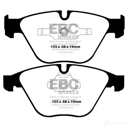 Тормозные колодки, комплект EBC dp42006r 1438417472 7Z AEHIQ изображение 0