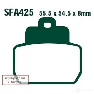 Тормозные колодки, комплект EBC 2WX5 V 1437392124 sfa425