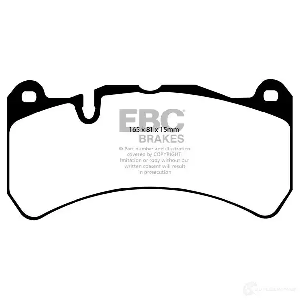 Тормозные колодки, комплект EBC 266 86K dp41591r 1437392624 - Изображение 1