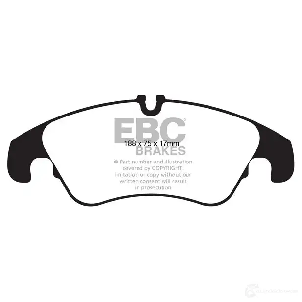 Тормозные колодки, комплект EBC L2 CWU dp42022r 1437392745 - Изображение 1