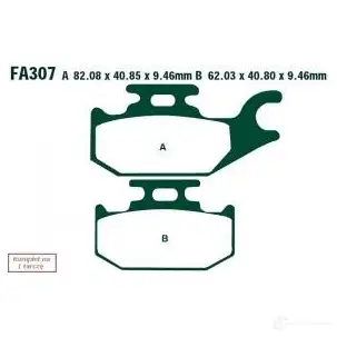 Тормозные колодки, комплект EBC sfa307hh MO0Q C 1437390732