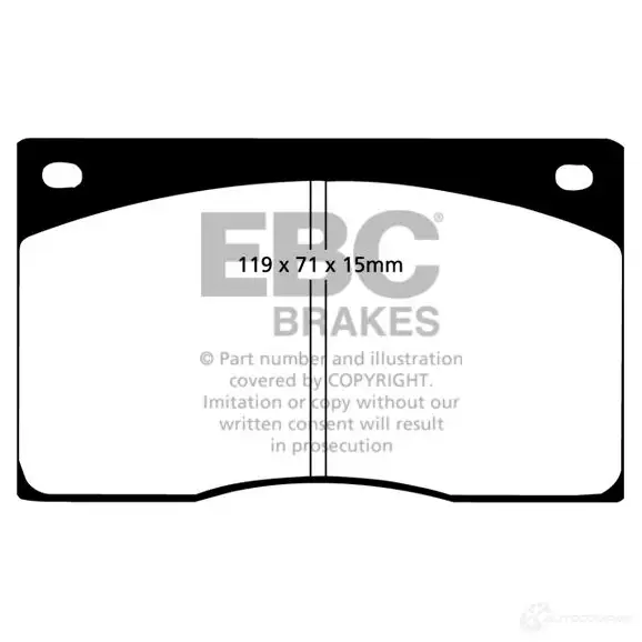 Тормозные колодки, комплект EBC WKVB XB dp2262 1437394158 изображение 0