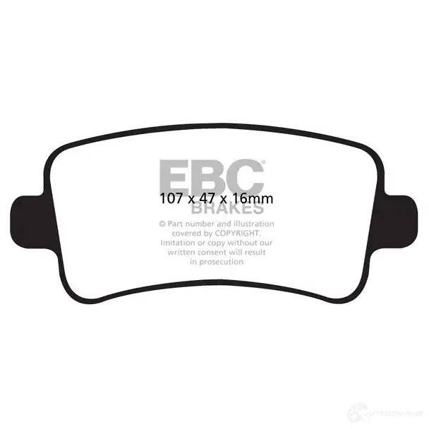 Тормозные колодки, комплект EBC dp42016r XP CBIP7 1437393940 изображение 0