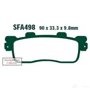 Тормозные колодки, комплект EBC sfa498hh 1437393155 Y DUTL