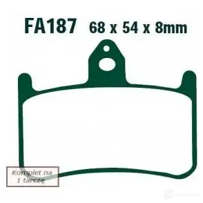 Тормозные колодки, комплект EBC fa187 1437391237 I1XR3 P