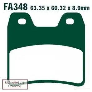 Тормозные колодки, комплект EBC fa348 1437391235 OF4Y MUJ