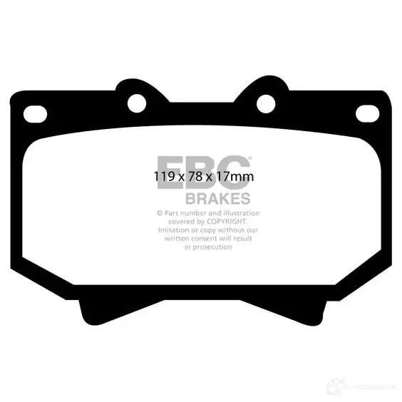 Тормозные колодки, комплект EBC 1437394192 E LNOM dp61319 - Изображение 1