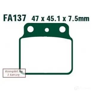 Тормозные колодки, комплект EBC fa137tt 1437393471 Q 7P71