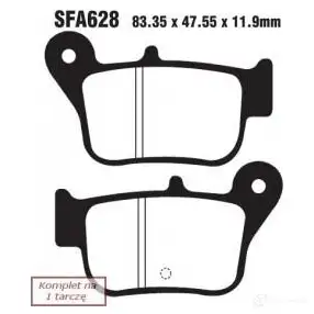 Тормозные колодки, комплект EBC sfa628hh 1437393543 ATPMH PE