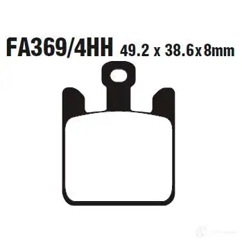 Тормозные колодки, комплект EBC fa3694hh 1437392029 HCRQ 9D