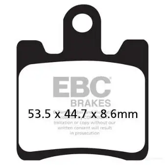 Тормозные колодки, комплект EBC 1437393959 sfa2834hh 6AAKK H7